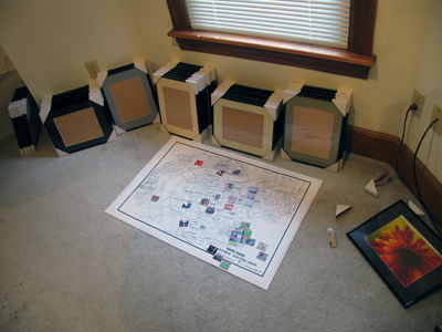 26 frames on the floor from an exhibition, 9 from a contest, 1 broken.