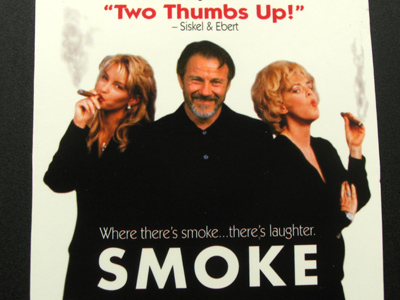 `4000 straight days [of photos] in all kinds of weather ... It`s a record of my little spot.` Auggie Wren in SMOKE