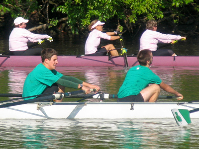 `Come on guys, ROW!  We can beat these ladies!