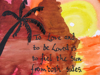 Quotation from David Viscott, artwork by Mariah Alvarado, 7th grader at Smith Middle School.