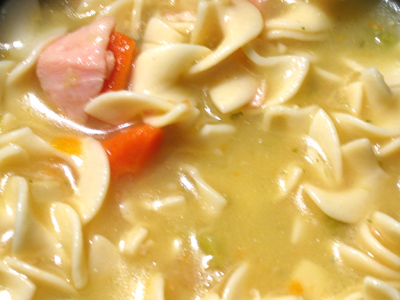 Chicken soup is on the menu.  What can it mean?