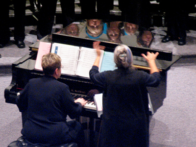 Can you see the singers` faces?  Look closely.