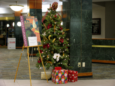 First Christmas tree sighting of the season.