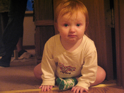 The shirt says University of Dayton Flyers.  Better start saving now.