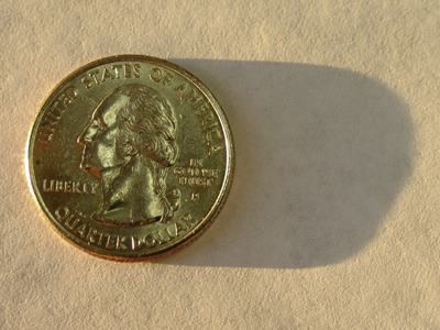 At 4:45 on a December afternoon, everything casts a shadow.