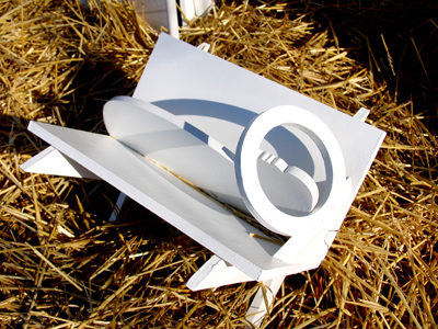 Two-dimensional nativity scene.