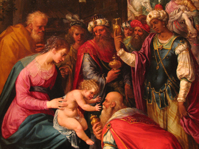 Giuseppe Cesari (Italian), ADORATION OF THE MAGI, c. 1600-1610.