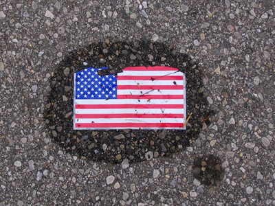 Pavement patriotism.