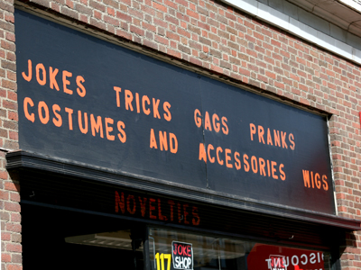 If you buy a joke here, do they put it in a bag for you?