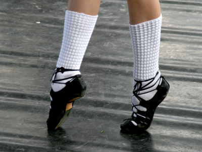 Dancers were sometimes used to tap coded warnings to Irish Catholics who were forced to hold Mass in secret.