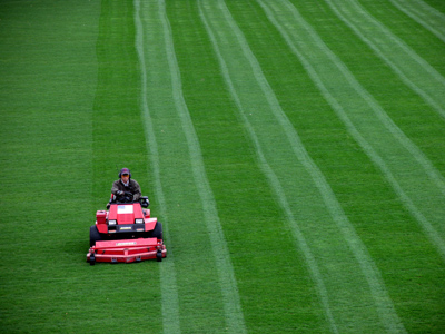 A soccer player told me this week, `I hope they mow the field before our first game Friday night.`  She got her wish.