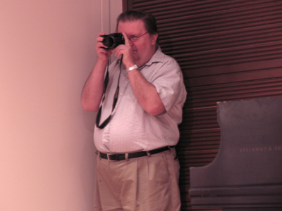 For a unique perspective of your next recital, try going up on stage.