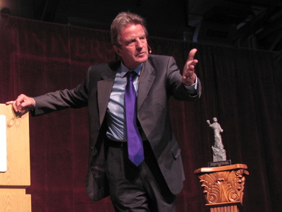 Dr. Bernard Kouchner, founder of the Nobel Prize winning organization Doctors Without Borders.