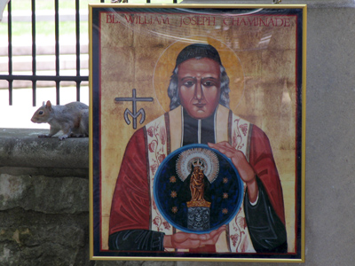 Blessed William Joseph Chaminade, and squirrel.