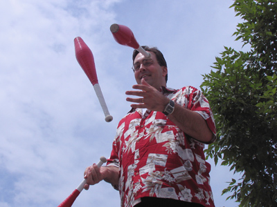 At juggling school, he was big man on campus.