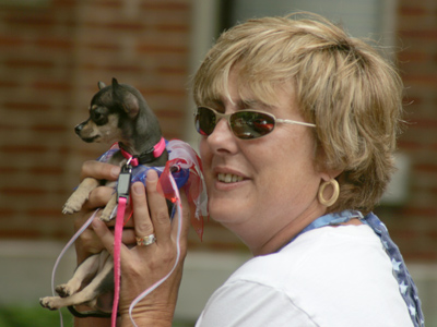 Bitsy Ross won the Best Decorated Dog contest.