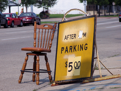 For five bucks, I want a more comfortable chair.