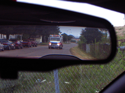 Go right for sirens and lights.