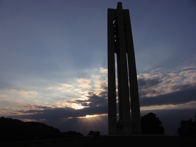 There was a slit in the sky this evening.