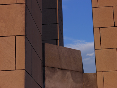 Facing the opposite direction from the sky slit.