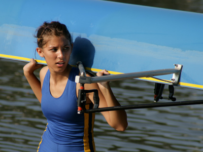 With your arms and legs still shaking from the race, THEN you have to lift your boat out of the water and carry it away.
