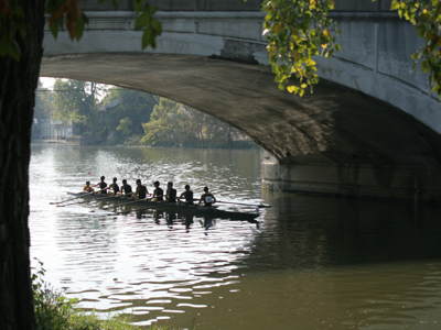 They weren`t even racing at this point, but it`s a nice shot.