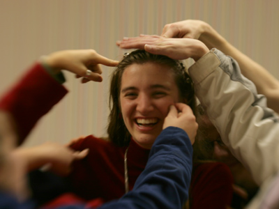 It`s good luck to touch the birthday girl.