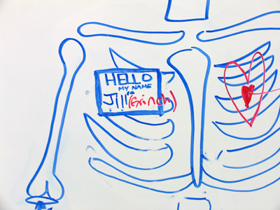 When you`re board, write on the board.