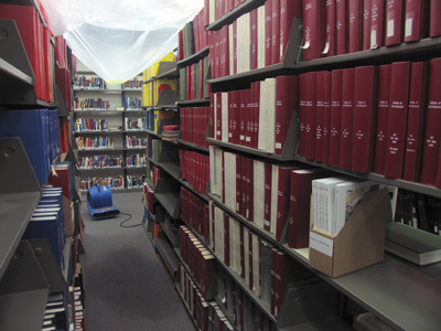 The ceiling in the library is leaking AGAIN.  On days like today I am just so proud to work in this building.