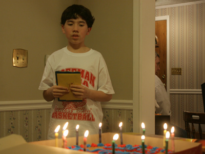 Contemplating his lost youth.