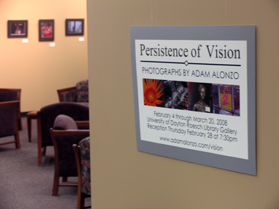 After three days of hanging, the photos are finally ready.