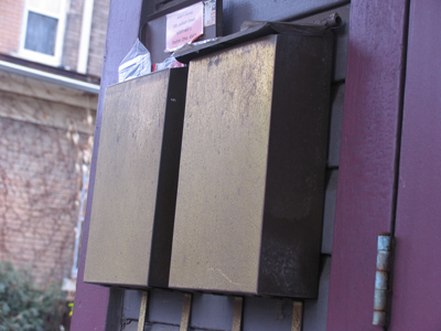  . . . to get the mail (it was soaking wet) . . . 