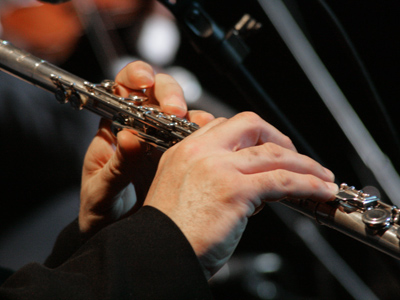 I was close enough to the flute player to get spit on me.