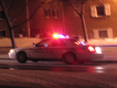 Dangerous roads due to wires and signs blown down.