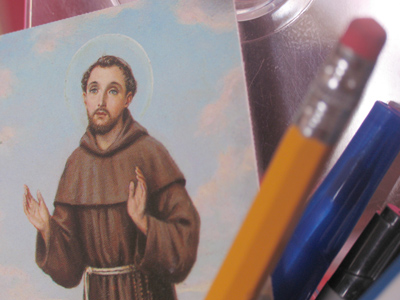 We praise You, Lord, for Sister Earth, who sustains us with her fruits, colored flowers, and herbs. SAINT FRANCIS OF ASSISI