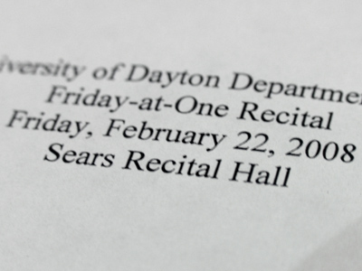 Last Friday`s recital was delayed due to snow, and it took them until Wednesday to shovel the stage.