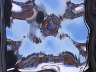 Through a glass thickly.