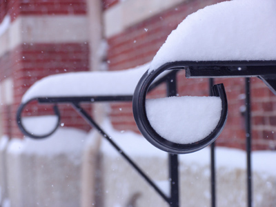Falling from the air - The snowflakes strike the earth and - Cling to their brothers.
