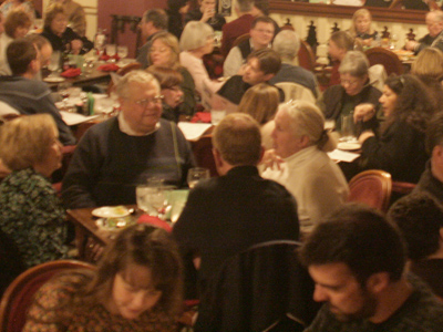 There are crowds of people . . . 