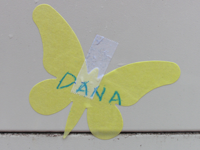 Poor Dana had to spend the entire winter in a chrysalis.