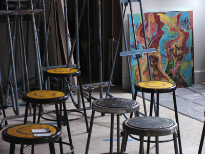 Painting studio - empty.