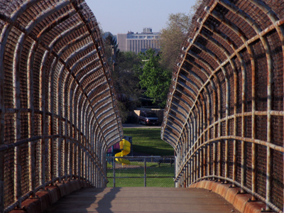 But I got to work on foot.  That`s my destination off in the distance.