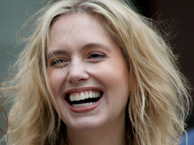 As happy as a spring day.