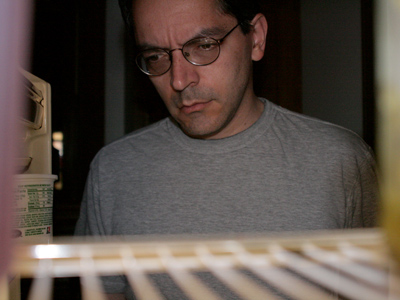 The refrigerator hidden camera keeps people from having too many late-night snacks.