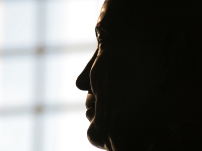 He`s ALWAYS smiling.