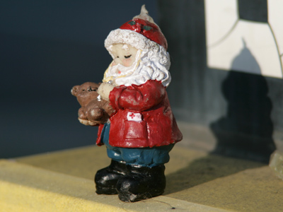 Outside the Salvation Army drop box.