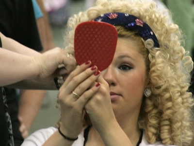 Irish dancing:  it`s the makeup.