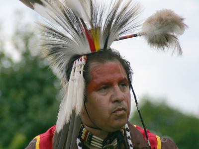 A modern pow-wow is a celebration of Native American culture.
