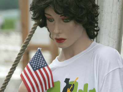 The First Lady couldn`t come to town, so they sent a sub.