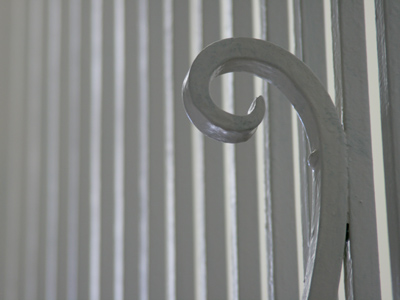 Stairway in Alumni Hall.